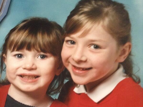 ElliePatchett's tweet photo. Me and my sister when we were younger <3 http://t.co/cV2bvCEXff