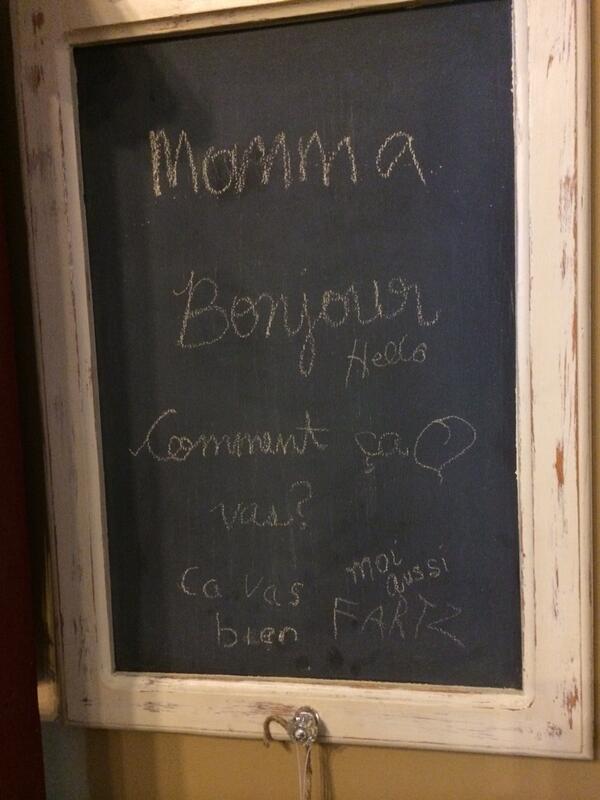 kimbostat's tweet image. Kudos to whoever classed up this antique chalk board #fartz