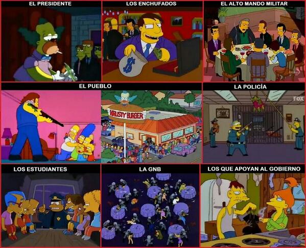 Venezolanonymo's tweet image. ¡Los Simpson Venezolanos! #ElMundoApoyaAVenezuela #ConcluMAGNICIDIO2 #YoPorVos