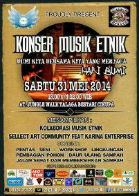 Ayoo hari ini Ada event Hari Bumi di Talaga Bestari @sellect_ID. Ini Jiwa anak-anak muda Tangerang #SuperKreatif