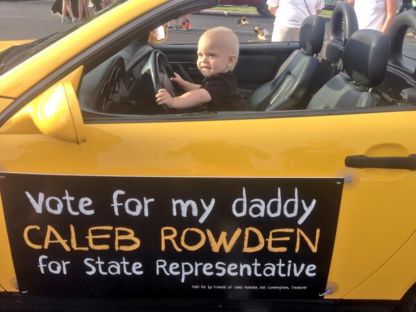 calebrowden's tweet photo. The best parade leader I've ever seen. #Forward44 http://t.co/XUnVcNYDLI