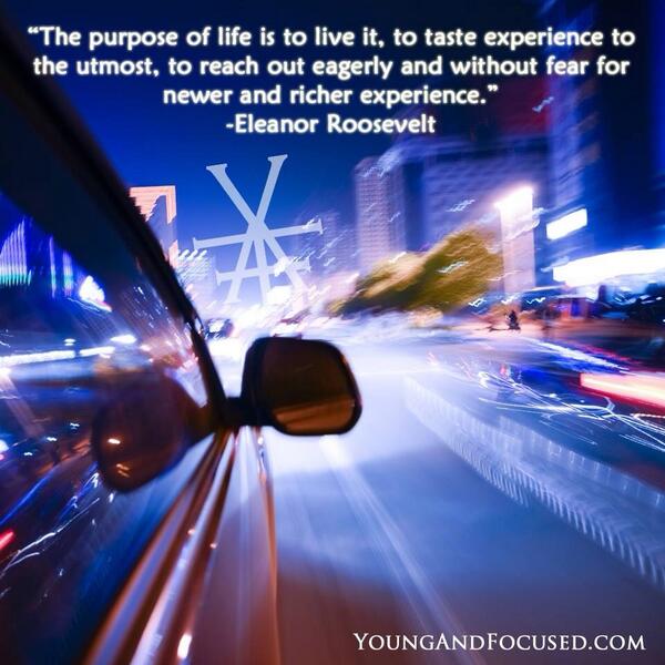 YAFSuccess's tweet image. The purpose of life is to live it!