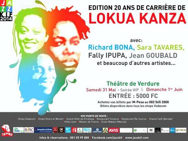 Lamukasbl's tweet photo. Festival JazzKiff 2014: Lokua Kanza célèbre ses 20 ans de carrière musicale! http://t.co/xDqI8XIe7h