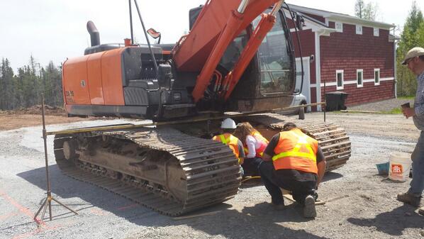 SECfredericton's tweet image. All ready to lay the footing cource of foam Monday morning #PassiveHouse #CompactionTest #HanwellHouse
