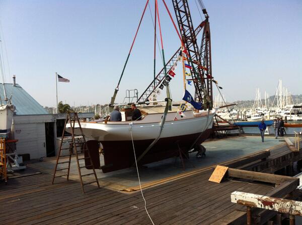 Freda is ready to launch tomorrow!
Join us for a great party at Spaulding Wooden Boat Center , Sausalito 11am - 3pm