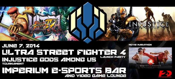 IPTCRG's tweet image. Hot off the launch week, P2D presents a USF4 launch party at @TheImperiumBar on June 7!