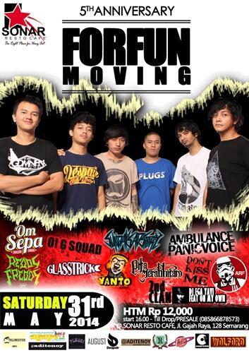 Today!!..5th anniversary @forfunmoving at sonar cafe,htm 12k.