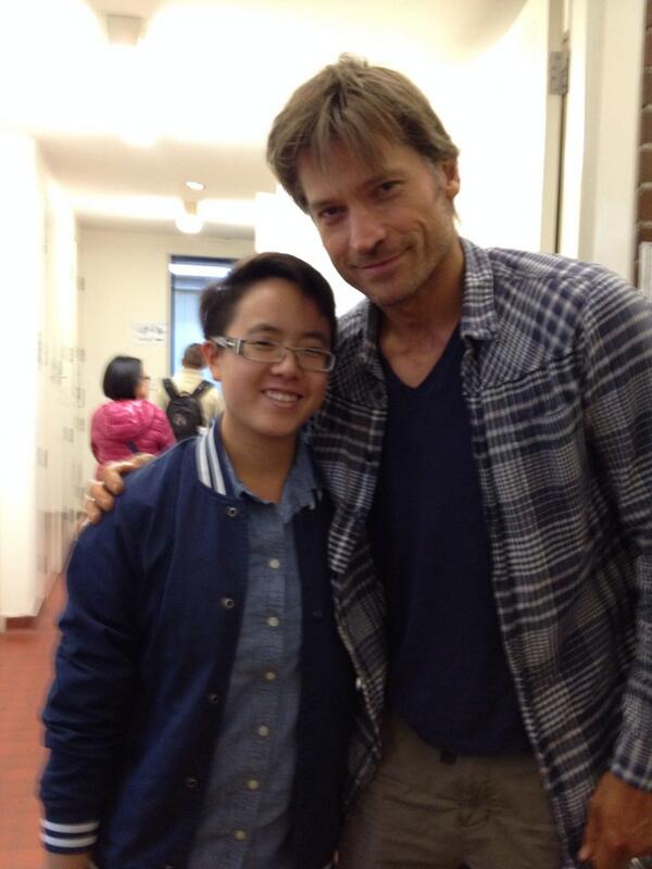 mukimonster's tweet photo. Bumped into this lovely gentleman who kindly took a photo with me. Nikolaj Coster-Waldau aka Jamie Lannister from GoT http://t.co/ncTifU1FM4