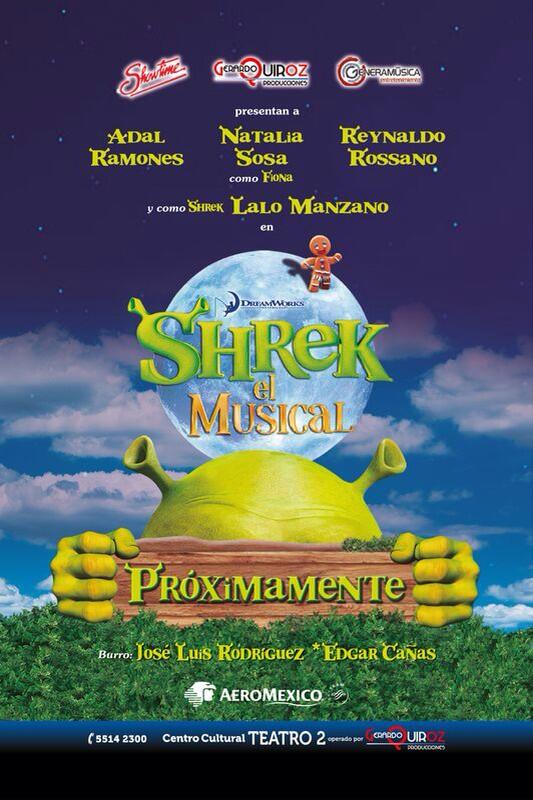 Mañana "SHREK" 5 y 8:30
Centro cultural ...teatro 2 no te la pierdas !!!