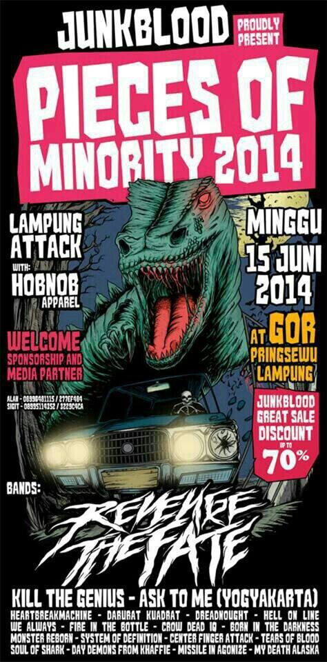 Atau kalian mau beli tiket event keren ini..? Dateng aja ke @HOBNOBlpg &amp; @SchlingelsCloth .. serbu sebelum kehabisan!