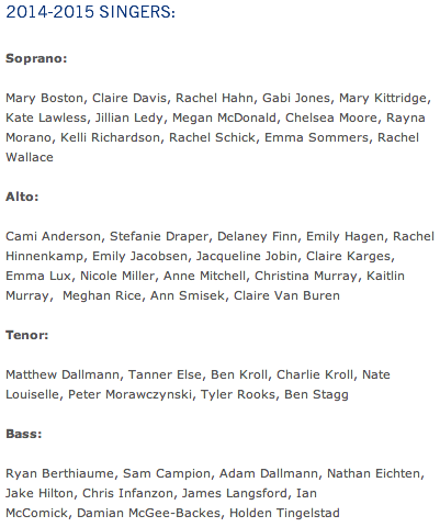 TG_CofS's tweet photo. Who is ready for one AWE-Inspiring year?! Congratulations Company of Singers 2014-2015!!! http://t.co/2CXmrAaoFv