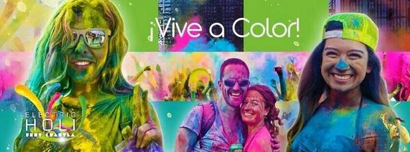 electricholi's tweet photo. Música, risas y color solo en el #ElectricHoliFest ¡¡Vive la experiencia!! ¡¡Vive a color!! http://t.co/RQ0IGSmRSI