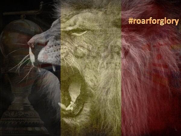 En we zijn weg #RHWC2014 Succes @BELRedPanthers en #redlions Medische staff paraat met <a href="/Michiel_Luyten/">Michiel Luyten</a> #roarforglory