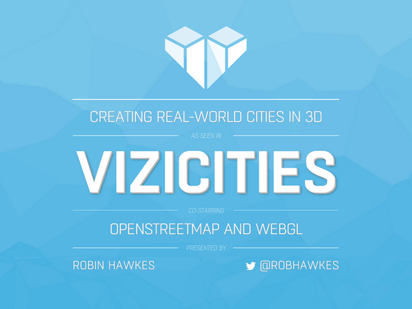 robhawkes's tweet photo. Slides from my “Challenges Building @ViziCities” talk at #DevConFu yesterday. http://t.co/CLDl4krG0j http://t.co/gPbIuwROal