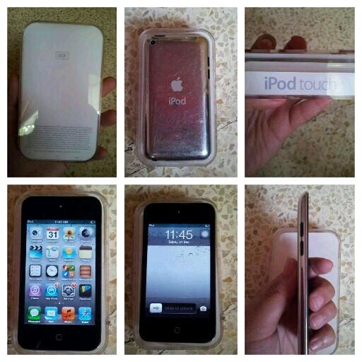 Jual cepet iPod 8GB masih mulus sama terawat + box 1juta nego dikit. cod daerah cilegon. pin: 7447443A / 089657559751