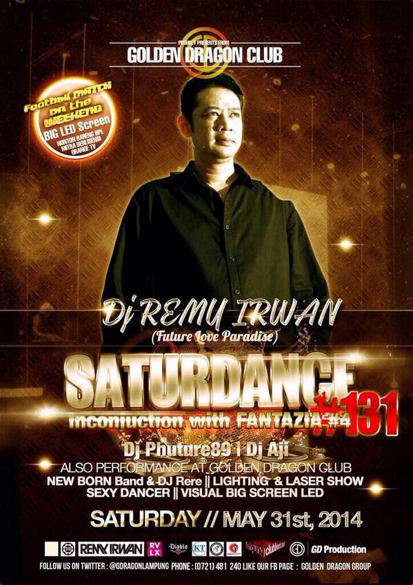 Our own <a href="/remyirwan/">REMY IRWAN</a> will be TECHNO-ing <a href="/Gdragonlampung/">Golden Dragon Group</a> Tonight!! be prepared