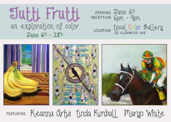 LocalColorNC's tweet image. Come to First Friday and check out artist Margo White, Keanna Artis, and Linda Kimball
