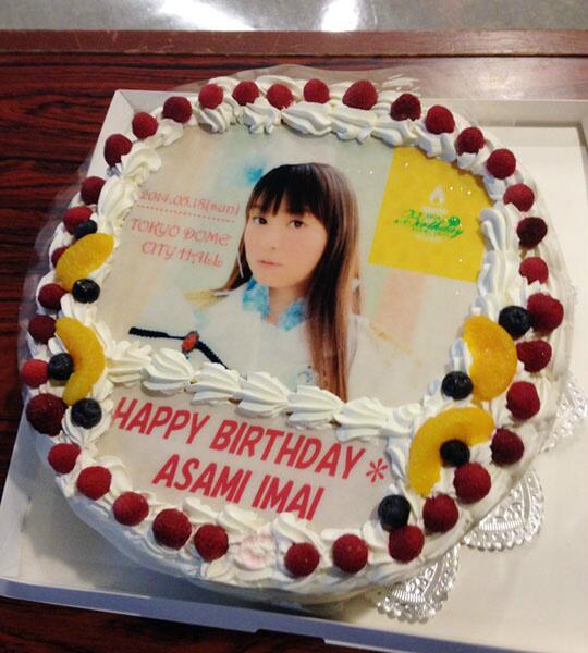 宣伝3号 僕の中で未だ興奮冷めやらぬ今井麻美バースデーライブの誕生日ケーキ ミンゴス Http T Co Sm5usyzs0f