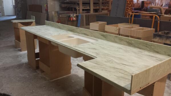 What a refreshing look for Corian Countertops! - Corian kitchen countertops, Corian countertops, Kitchen redesign