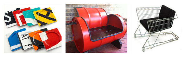 EnspireLeather's tweet photo. #MondayFunday | Awesome #recycled items to "Enspire" you to recycle &amp; save the planet! The possibilities are endless! http://t.co/i5j9wGV522
