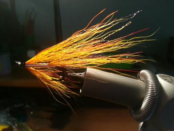OllyShepherdFF's tweet photo. Just been tying some flies for a client for the river Tyne. http://t.co/M3j3Gn8TTo