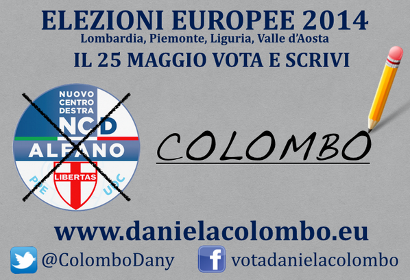 ColomboDany's tweet photo. Repetita iuvant  

Mi aiutate con un RT? 

#grazie #volacolombo #ElezioniEuropee #avantitutta http://t.co/5MRWVlNwMp