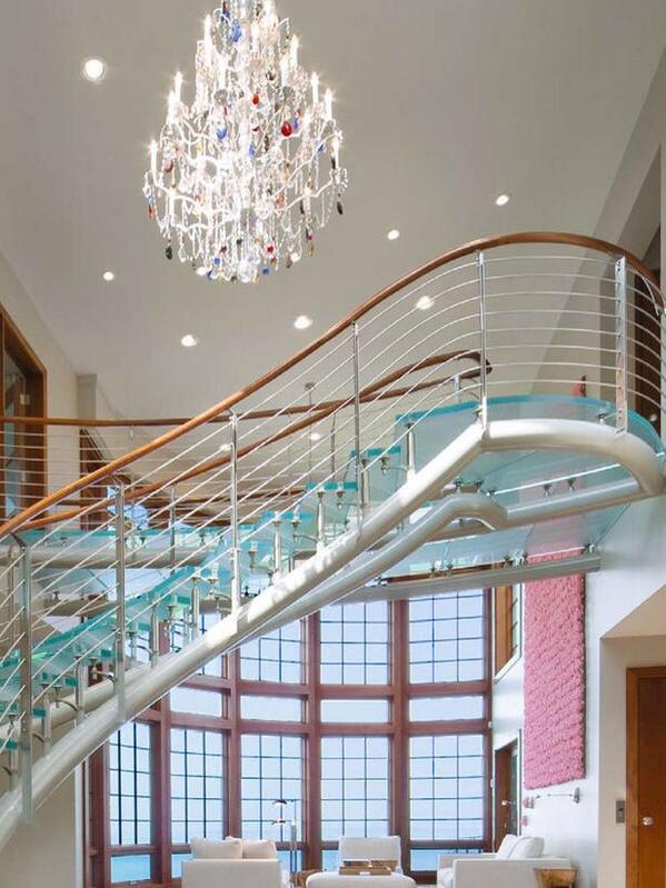 MariaCNow's tweet photo. In love with @ThinkGlass as dream 4 our little island! This is my fav design use so far tho, like a flowing stream! http://t.co/vE7Pq3DsgD