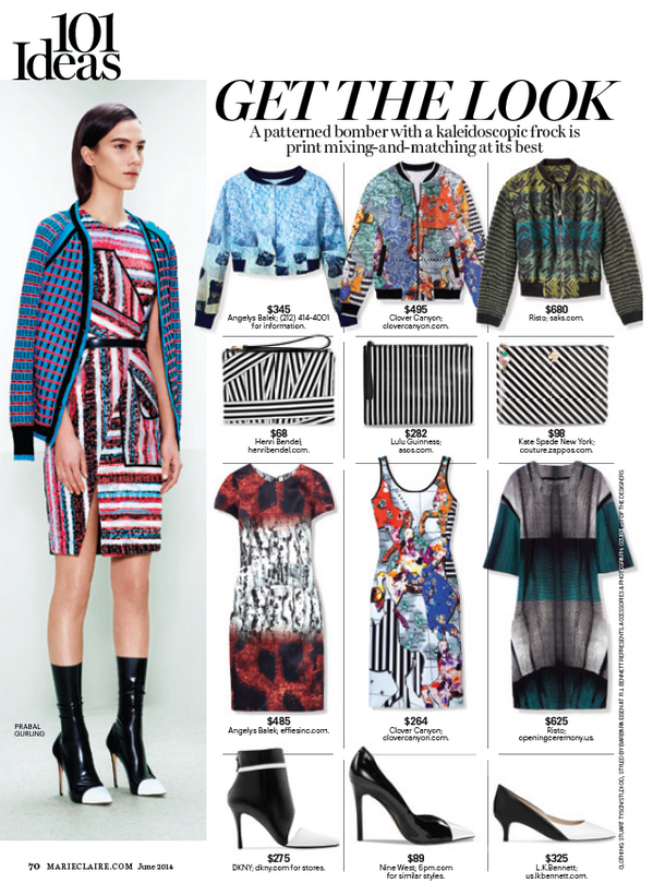 The Balmy Breeze blazer and Soul Soil dress were included in the June issue of <a href="/marieclaire/">Marie Claire</a>- Obsessed!!