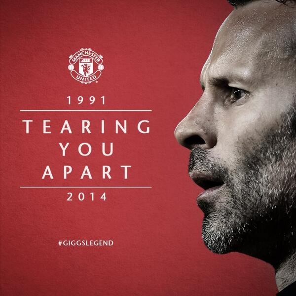 Devil_Red's tweet photo. Giggsy tore everyone apart for the better part of a 1/4 century but his adventure isn't over yet.#MUFC #GIGGSLEGEND http://t.co/wwaLhPUZVA