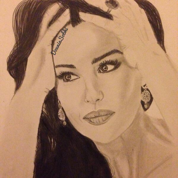 DSobrane's tweet photo. #MonicaBellucci @MonicaBeIIucci #drawing http://t.co/t33nioMTzA
