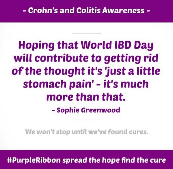 NataliaRebeca's tweet photo. #WorldIBDDay #WorldIBDAwarenessDay #pleasefindacure #stomachpain #autch http://t.co/imUJrg7mJR