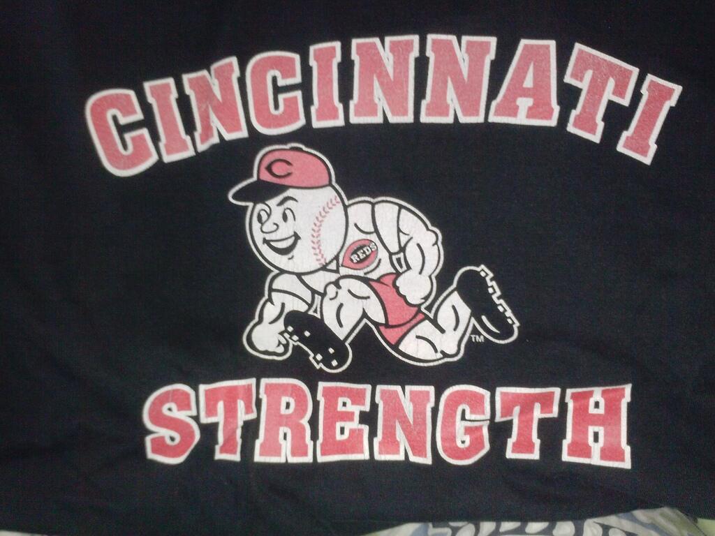 cincinnati reds strength shirt