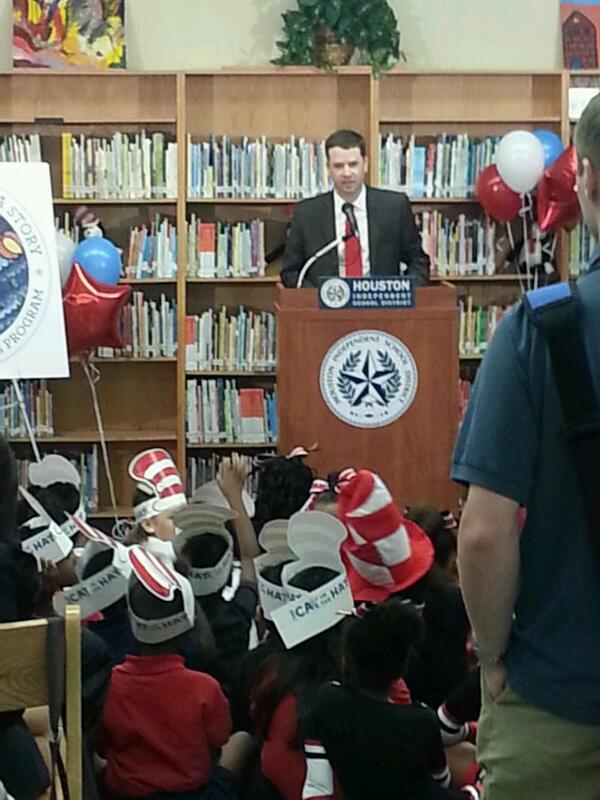 Thank you Mayor Parker, Team HISD and Books Between Kids