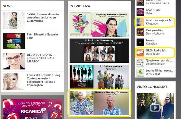 stest12111's tweet photo. @RafRiefoli e @DuckSauceNYC in HomePage di @Cubomusica http://t.co/KDM8nQqdIK http://t.co/LoikWDXA2T #MusicMonday http://t.co/0NyR4zo4JP