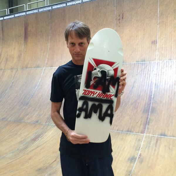 I am <a href="/tonyhawk/">Tony Hawk</a>, ask me anything (on <a href="/reddit_AMA/">reddit AMA</a>) reddit.com/r/IAmA/