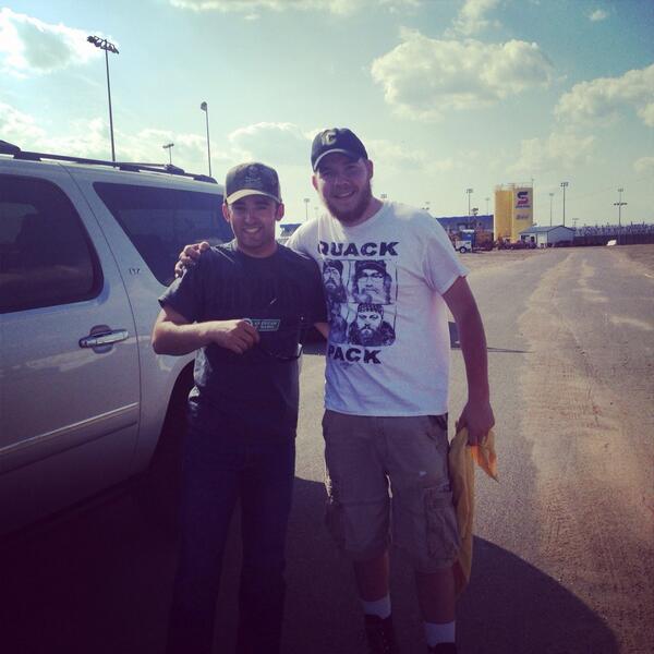 BeardedNinja17's tweet photo. Glad I got to meet @austindillon3. Great guy #dirttrack #nascar #pumped http://t.co/pCvRtRx2V2