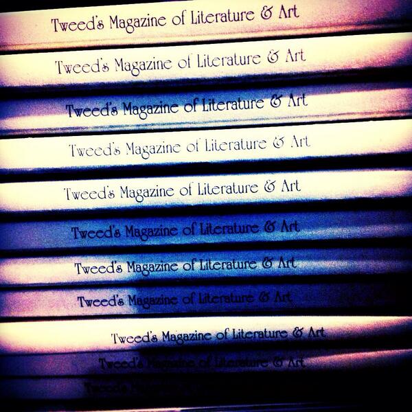 tweedsmag's tweet photo. Spines, stacked. Issue 1 Tweed's, available at your local bookstore and at http://t.co/ub3xB2zs2X #readingisclassy http://t.co/YWc9mIMc7s