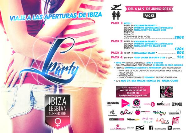 LParty_'s tweet photo. #IbizaLesbianSummer 2014 te espera aún no lo sabes? http://t.co/ewnNUogP3A