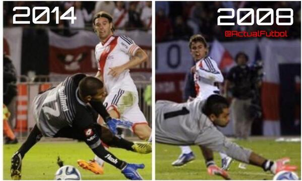 Sebasrur's tweet photo. "@actualfutbol: Hinchas de River, RT si entienden esta imagen. River campeón 2014 y River campeón 2008. http://t.co/xIJTQgc6dK"