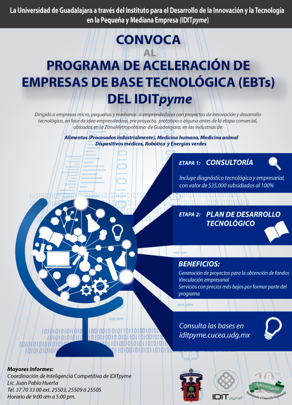 IDITpyme's tweet photo. @IDITpyme convoca a todos los empresarios y emprendedores a nuestro Programa de Aceleración de Empresas #EBTS http://t.co/IEOaCa3MOc