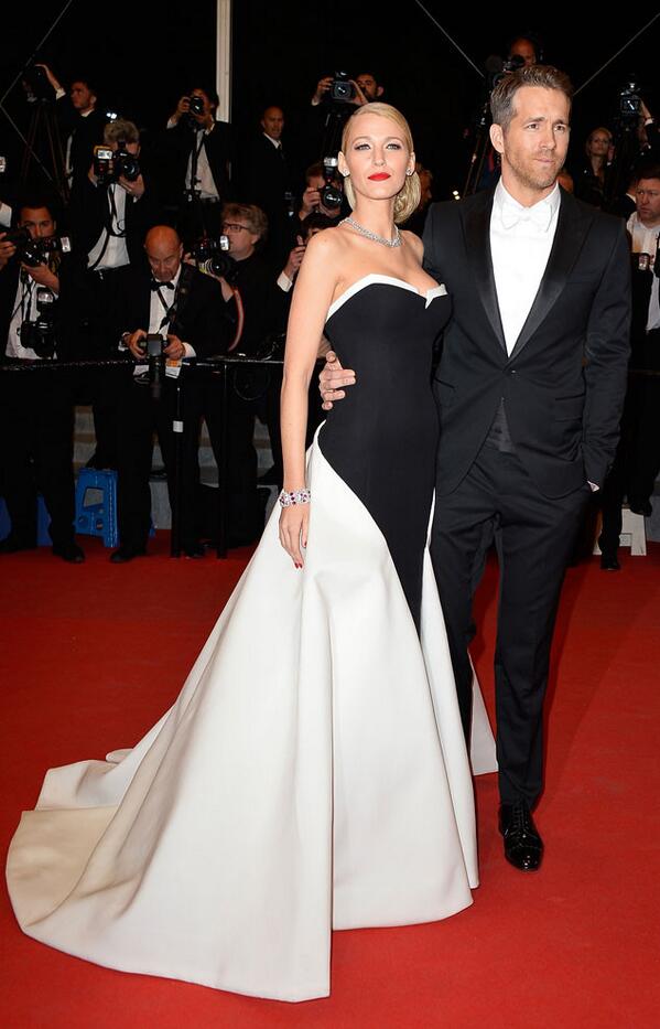 eentertainment's tweet photo. Officially nominating Blake Lively &amp; Ryan Reynolds for hottest #Cannes couple EVER: http://t.co/42MB4yAuMA http://t.co/jH9VB1IhQC