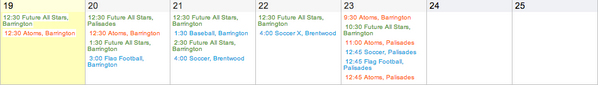 SteveMorrisLA's tweet photo. Here's what's on deck this week at @@CoastSportsLA! #HappyMonday http://t.co/EOlNzg0LNT