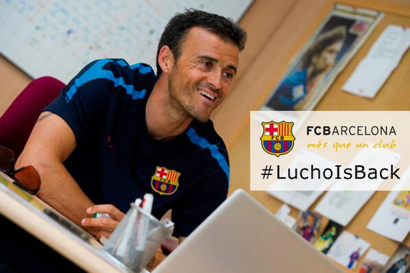 FCBarcelona_es's tweet photo. #LuchoIsBack http://t.co/e02Oz7jB9y