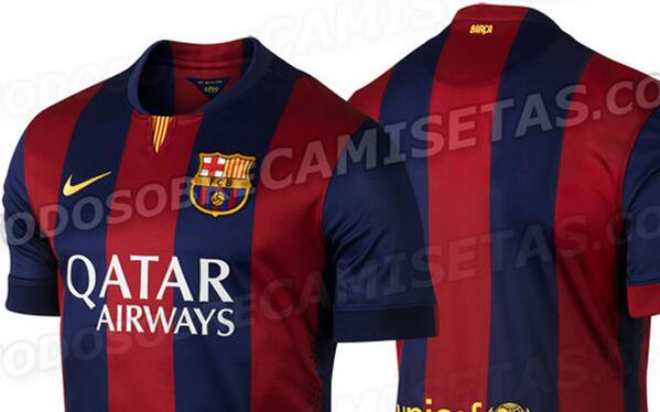 sport's tweet photo. Todos los detalles de la nueva camiseta del Barça 2014-2015 http://t.co/YkTofQPHNX http://t.co/wzG5HvcVEr