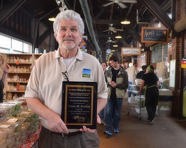 Congrats to <a href="/2ndStMarket/">2nd Street Market</a> mgr. Jimmy Harless, Dayton Philharmonic Volunteer Assoc.'s 2014 Music Friend of the Year!