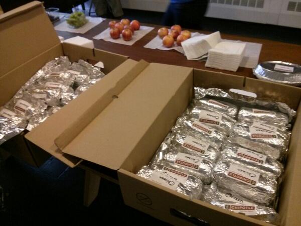 davidecassenti's tweet image. The bad side of #agilehack - hundreds of burritos, and only one is for you...