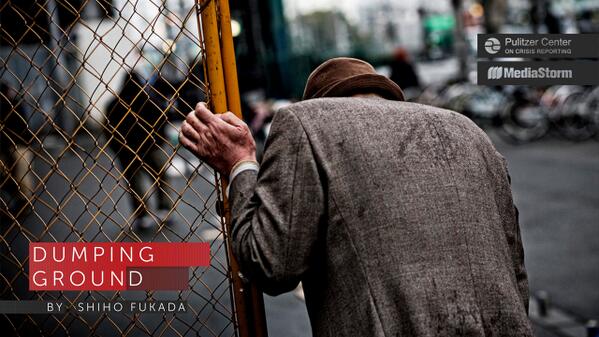 MediaStorm's tweet photo. Kamagasaki: home to 25k unemployed elderly men, many of whom are homeless http://t.co/5CQLceYEQp #DisposableWorkers http://t.co/gdHbZlMDk7