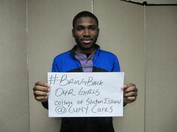 PhyllisProctor's tweet photo. @cunycares #BringBackOurGirls http://t.co/BHqHS4u9fA