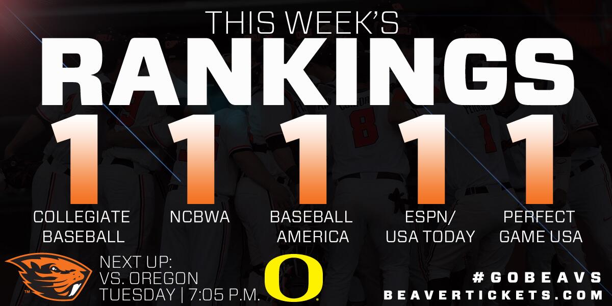 Brady on Twitter ""Beaver_Baseball All 5 rankings are in And Your Beavers are the
