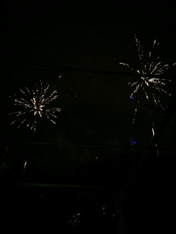 acmilan's tweet photo. Fireworks on #CasaMilan to end this special day! We wait for you starting from May 26th! #weareacmilan http://t.co/ALpCQjZNAJ
